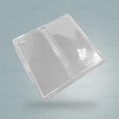 Крышка 0 мм, прозрачная, 2-сегментная OneClick lid 1200DB/0